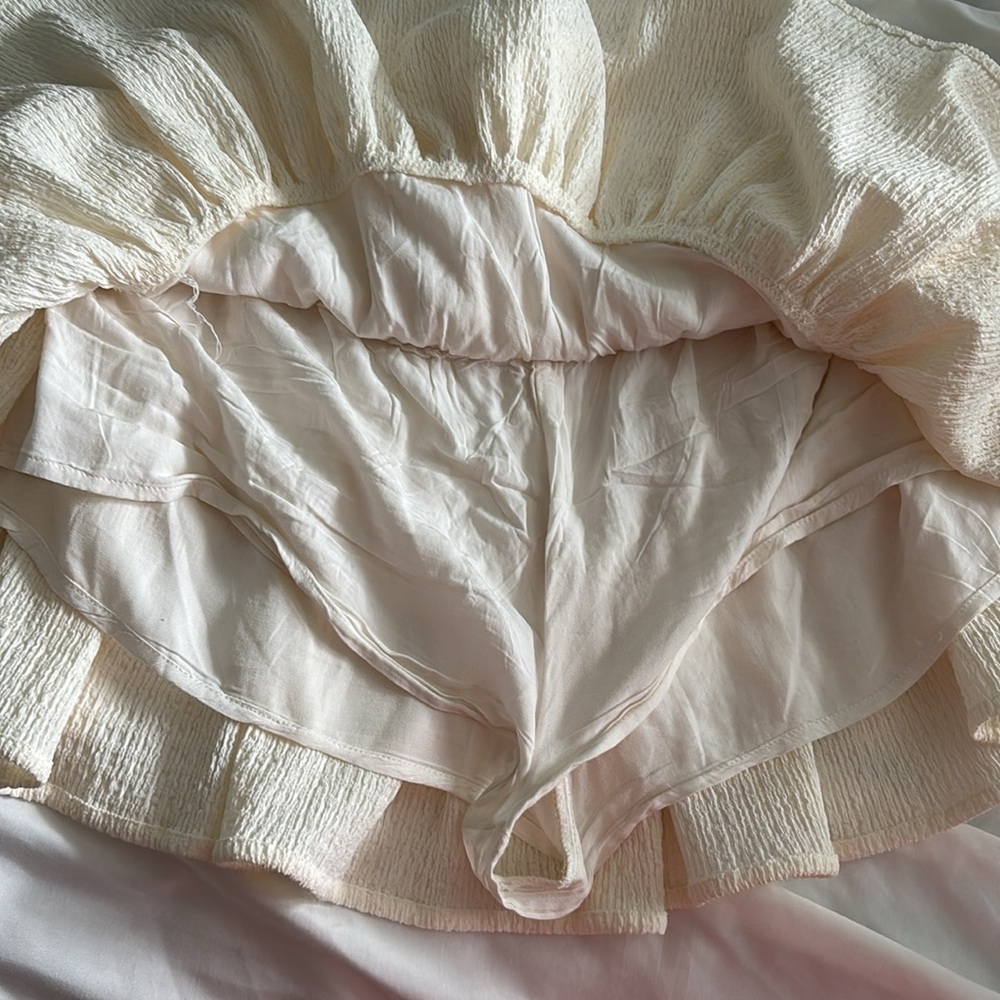 Cream Ruffle Skort - Picture 5 of 6